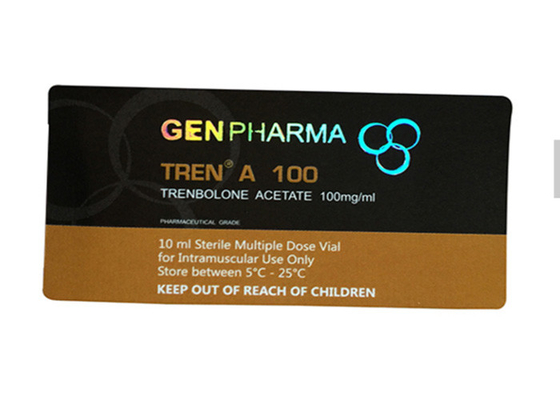 Hologram Printing 10ml Custom Vial Labels Removable Pharmaceutical Stickers