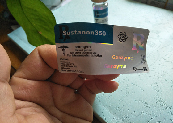 Holographic 10ml Glass Vial labels