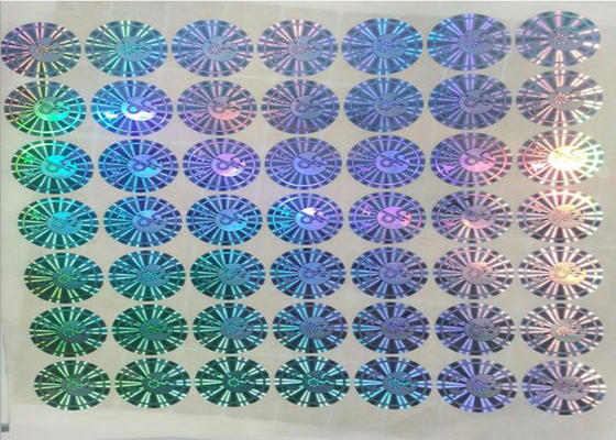 PET Security Anti Fake Label Sticker Multichannel Hologram Code Printing With Logo