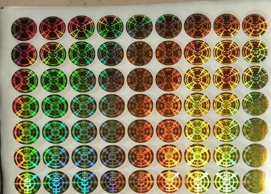 2D Silver Security Hologram Sticker Warrant Adhesive Label For Company