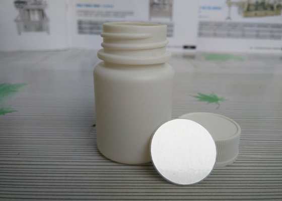 HDPE 35 Ml Plastic Tablet Bottles Round Shape For Medicine Packaging