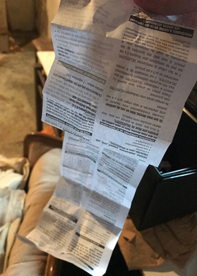 Offset Paper Leaflet Package Insert Printing / Pharmaceutical Printing For 10ml Vial Box