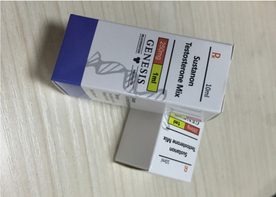 Recyclable Material 10ml Vial Boxes / vial Box Packing CMYK Color Printing