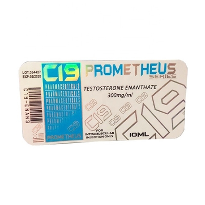 Waterproof  Laser Holographic 10ml Vial Label For Peptide Pharmacy Medication Bottles