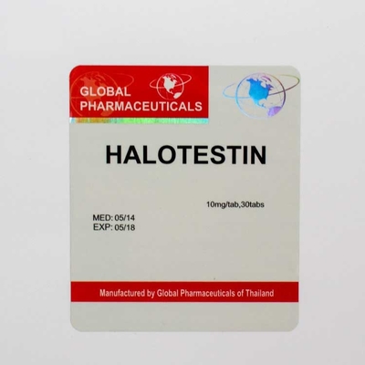 Water Resistant Coated Paper Medicine Bottle Labels Customized Shape With Color