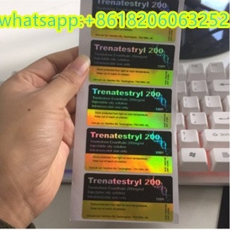 Hologram Laser Effect Testos E 250 Injection Steroide 10ml Vial Labels