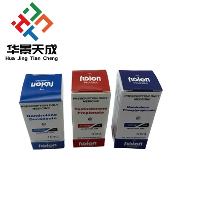 Test E  Injection Oil Hologram Labels And Boxes 10ml Vial Box Paper Packaging