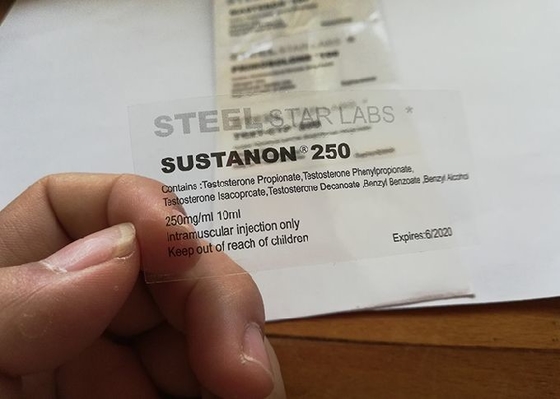 Transparent Materail Custom Adhesive Stickers For 10ml Vial Glass Bottle