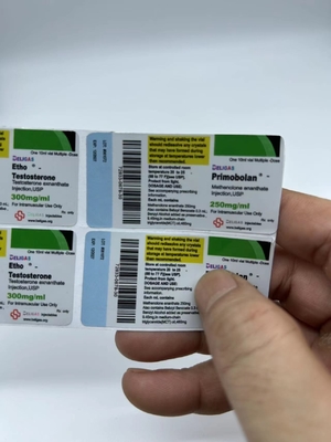 Customized Brand Name Injectable And Oral Steroides 10ml Vial Packaging Labels Pharmaceutical Adhesive Sticker Label