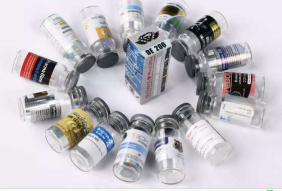 Glossy/Matt Finish Multidose 10ml Vial Labels for Square Sharpe Nan Drolone Decanoate Glass Containers