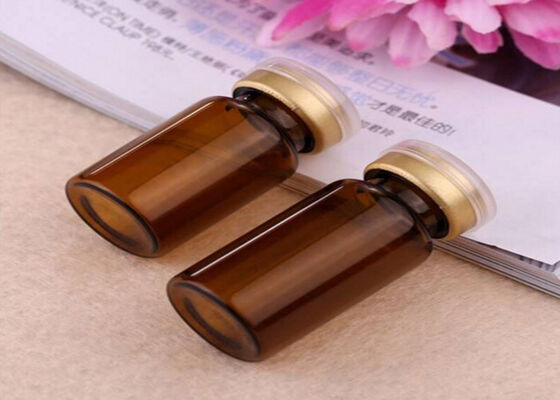 Clear Brown 10ml Glass Vials With Caps And Stoppers For The Steroides Inejction Oil