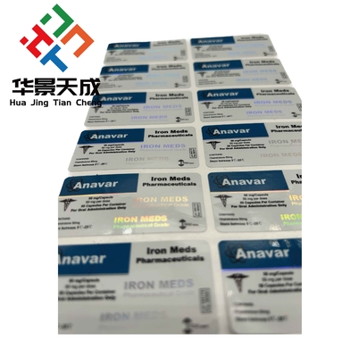 Anavar 5mg Pill Bottle Label Tablet Oral Labels  Hologram Materail Printing Waterproof