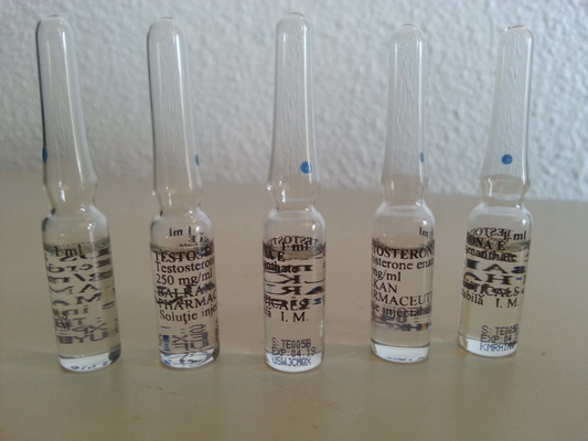 Pharmaceutical Glass Ampoule Bottle Clear And Amber Color With Printing 2ml