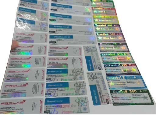 Hologram Adhesive vial Vial Labels For Injetion Vial And Oral Bottles