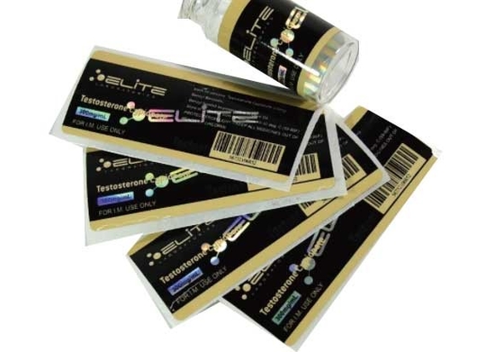 Pharma Lab Peel Off Medicine Bottle Label Metallic Printing For Injection Vials