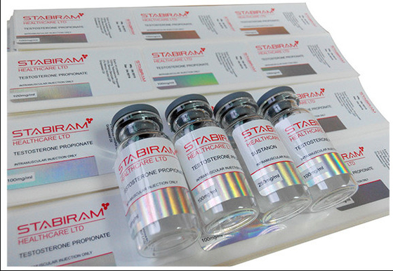 Pharma Lab Hologram Laser 10ml Vial Label Stickers With Glossy Finish