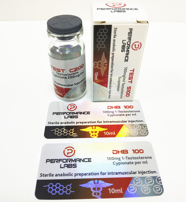Die Cut Anti Counterfeit Holographic vial Vial Labels