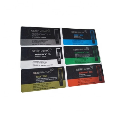 CMYK Holographic Laser PET vial Vial Labels