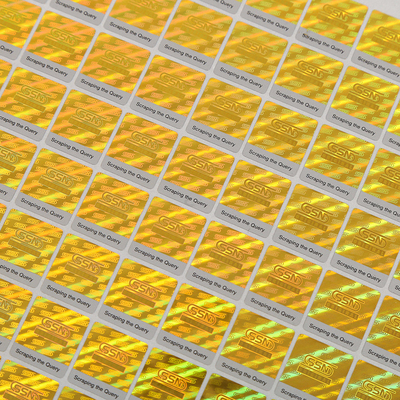 Anti Radar 3D PET Film Security Hologram Sticker