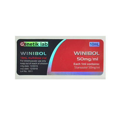 Genetik Lab Winibol 50mg Oral Pill Bottle Label