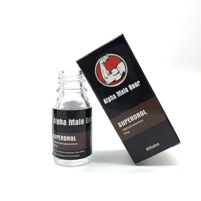 250gsm White Cardboard Alpha Male Gear Superdrol Vial Labels And Boxes