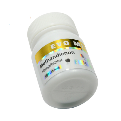 Glossy Varnishing PET Oral vial Bottle Labels With Gold Foil Stamped