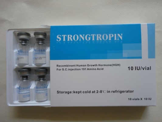 Strongtropin 10iu HG 2ml Vial Box With Leaflet Printing