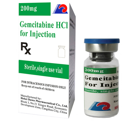 Gencitabine HCL 200mg Injection 10ml Vial Labels For Singel Use